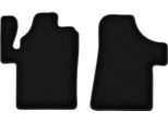 Tappetini In Velluto Per Mercedes Viano W639 (2003-2014, Furgone) Neri, Set 2 Pz, Con Fissaggi