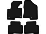 Tappetini In Velluto Per Hyundai Santafe Iii (2012-, Suv) Neri, Set 4 Pz, Con Fissaggi