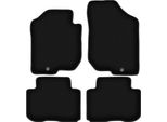 Tappetini In Velluto Per Kia Carens Iii (2006-2010, Minivan) Neri, Set 4 Pz, Con Fissaggi