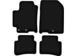 Tappetini In Velluto Per Kia Rio Iv (2017-, Hatchback) Neri, Set 4 Pz, Con Fissaggi