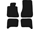 Tappetini In Velluto Per Bmw 5 E28 (1980-1990, Berlina) Neri, Set 4 Pz, Con Fissaggi