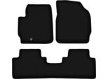 Tappetini In Velluto Per Ford Maverick MK2 (2004-2007, Suv) Neri, Set 3 Pz, Con Fissaggi