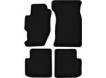 Tappetini In Velluto Per Honda Accord Vi (1998-2002, Coupé) Neri, Set 4 Pz, Con Fissaggi