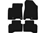 Tappetini In Velluto Per Kia Niro (2016-, Crossover) Neri, Set 4 Pz, Con Fissaggi