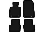 Tappetini In Velluto Per Mazda CX-3 (2015-, Crossover) Neri, Set 4 Pz, Con Fissaggi