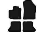 Tappetini In Velluto Per Dacia Dokker (2013-, Minivan) Neri, Set 4 Pz, Con Fissaggi