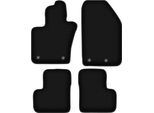 Tappetini In Velluto Per Fiat 500X (2014-2018, Crossover) Neri, Set 4 Pz, Con Fissaggi