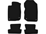 Tappetini In Velluto Per Honda CR-Z (2010-2016, Coupé) Neri, Set 4 Pz, Con Fissaggi