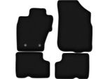 Tappetini In Velluto Per Dacia Duster I 4WD (2010-2018, Suv) Neri, Set 4 Pz, Con Fissaggi