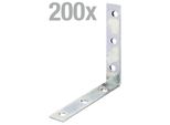 Alberts 847432 Supporto Per Sedia, Zincato Sendzimir, 100 X 100 X 19 Mm, Set Da 200