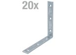 Alberts 823825 Supporto Per Sedia, Blu Galvanizzato, 150 X 150 X 25 Mm, Set Da 20