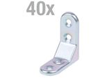 Alberts 858537 Staffa Decorativa, Goffrata, Zincata, Passivata A Film Spesso, 50 X 50 X 20 Mm, Set Da 40