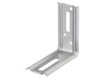 Alberts 866235 Staffa Di Regolazione, Angolo Di 90°, In Rilievo, Con Foro Asolato, Zincata Sendzimir, 70 X 70 X 30 Mm, Set Da 50