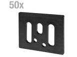 Alberts 850623 Disco Quadrato, In Plastica, 53 X 65 Mm , Set Da 50