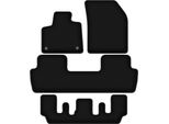 Tappetini In Velluto Per Peugeot 5008 Ii Gt Line (2017-2020, 7 Posti) Neri, Set 5 Pz, Con Fissaggi