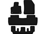 Tappetini In Velluto Per Peugeot 5008 Ii (2017-2020, Crossover 7 Posti) Neri, Set 4 Pz, Con Fissaggi