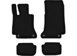 Tappetini In Velluto Per Mercedes E W213 (2015-, Coupé) Neri, Set 4 Pz, Con Fissaggi