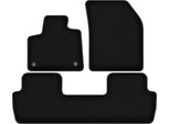 Tappetini In Velluto Per Peugeot 5008 Ii Gt Line (2017-2020, 5 Posti) Neri, Set 3 Pz, Con Fissaggi