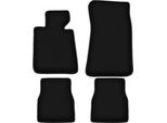 Tappetini In Velluto Per Bmw 3 E30 (1982-1994, Coupé) Neri, Set 4 Pz, Con Fissaggi