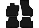 Tappetini In Velluto Per Cupra Leon Kl (2020-2024, 5D, Sportstourer (33,5 Cm)) Neri, Set 4 Pz, Con Fissaggi