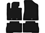Tappetini In Velluto Per Kia Sorento Ii Fl (2012-2014, Suv) Neri, Set 4 Pz, Con Fissaggi