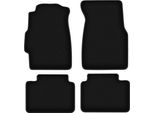 Tappetini In Velluto Per Honda Civic Vi (1995-2001, Berlina) Neri, Set 4 Pz, Con Fissaggi