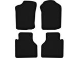 Tappetini In Velluto Per Citroen Bx (1982-1994, Hatchback/Station Wagon) Neri, Set 4 Pz, Con Fissaggi