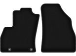 Tappetini In Velluto Per Fiat Qubo (2008-2020, Furgone Combinato 2 Posti) Neri, Set 2 Pz, Con Fissaggi