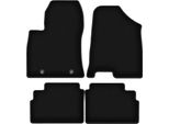 Tappetini In Velluto Per Hyundai Kona Ii (2022-, Crossover) Neri, Set 4 Pz, Con Fissaggi