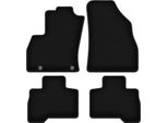 Tappetini In Velluto Per Fiat Qubo (2008-2020, Furgoncino) Neri, Set 4 Pz, Con Fissaggi