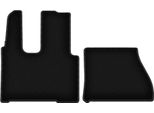 Tappetini In Velluto Per Mercedes Actros MP4 (0, Cabina Larga) Neri, Set 2 Pz, Con Fissaggi