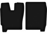 Tappetini In Velluto Per Iveco Eurocargo Ii (2002-2008, Autocarro 160) Neri, Set 2 Pz, Con Fissaggi