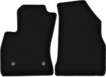 Tappetini In Velluto Per Ram Promaster (2013-, Furgone Combinato Anteriore) Neri, Set 2 Pz, Con Fissaggi