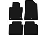 Tappetini In Velluto Per Hyundai Sonata Vii (2014-2019, Berlina) Neri, Set 4 Pz, Con Fissaggi