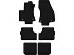 Tappetini In Velluto Per Opel Zafira A (1999-2005, Minivan 7 Posti) Neri, Set 6 Pz, Con Fissaggi
