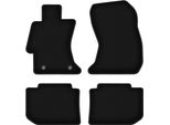 Tappetini In Velluto Per Subaru Impreza Iv (2011-2016, Hatchback, Berlina) Neri, Set 4 Pz, Con Fissaggi