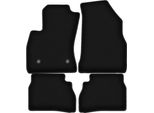 Tappetini In Velluto Per Ram Promaster (2013-, Furgoncino) Neri, Set 4 Pz, Con Fissaggi