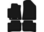 Tappetini In Velluto Per Hyundai I10 Iii (2019-, Hatchback) Neri, Set 4 Pz, Con Fissaggi