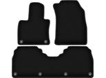 Tappetini In Velluto Per Hongii E-HS9 (2020-, 5 Posti) Neri, Set 3 Pz, Con Fissaggi