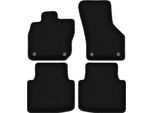 Tappetini In Velluto Per Skoda Superb Iv (2023-, Station Wagon, Liftback) Neri, Set 4 Pz, Con Fissaggi