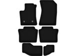 Tappetini In Velluto Per Renault Espace Vi E- Tech Hev (2023-, 7 Posti) Neri, Set 6 Pz, Con Fissaggi