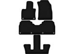 Tappetini In Velluto Per Honggi E-HS9 (2020-, 7 Posti) Neri, Set 4 Pz, Con Fissaggi