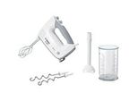 Handmixer Ergomixx MFQ36440 Weiß/Grau, 450 Watt, Mit Mixfuß Und Becher