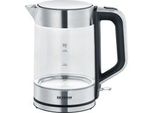 Glas-Wasserkocher Wk 3420 Edelstahl (GebüRstet)/Schwarz, 1,7 Liter