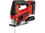 Power X-Change Akku-StichsäGe TC-JS 18 Li, 18Volt Rot/Schwarz, Li-Ionen Akku 2,5Ah, Koffer E-Box Basic