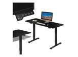 Juskys HöHenverstellbarer Schreibtisch Office Stand 140X60Cm - Elektrisch, Memory-Funktion - Schwarz