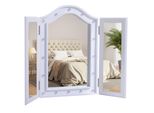 HOMCOM Kosmetikspiegel MDF, Glas