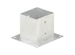 Vidaxl Ancoraggio Per Pali 4 Pz. Metallo Zincato 141 Mm