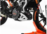 Protezione Motore Zieger Compatibile Con Ktm 125 Duke Nero / Argento