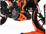 Protezione Motore Zieger Compatibile Con Ktm 125 Duke Nero / Arancio